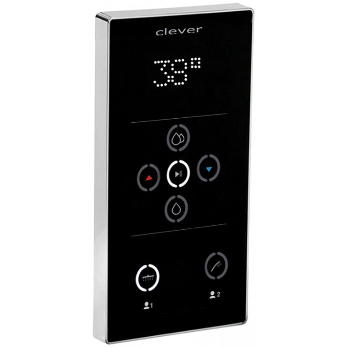 2-Wege digitale Thermostat-Duscharmatur zur Unterputz-Installation von Clever
