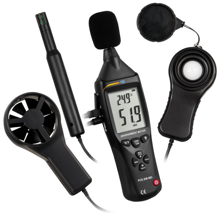 Medidor climatológico EM 883 PCE Instruments