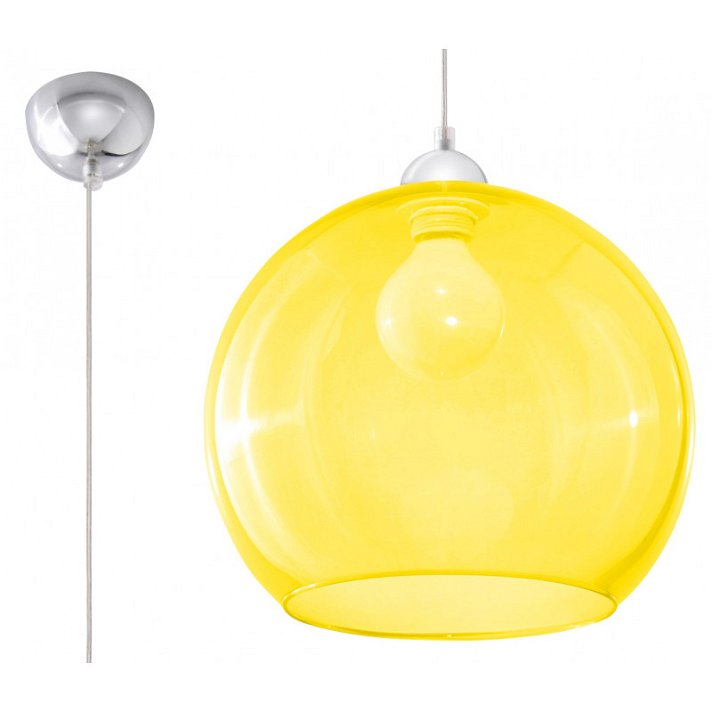 Lampe suspendue jaune Ball Sollux