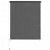 Persiana de exterior enrollable fabricada en tela de polietileno gris antracita Vida XL