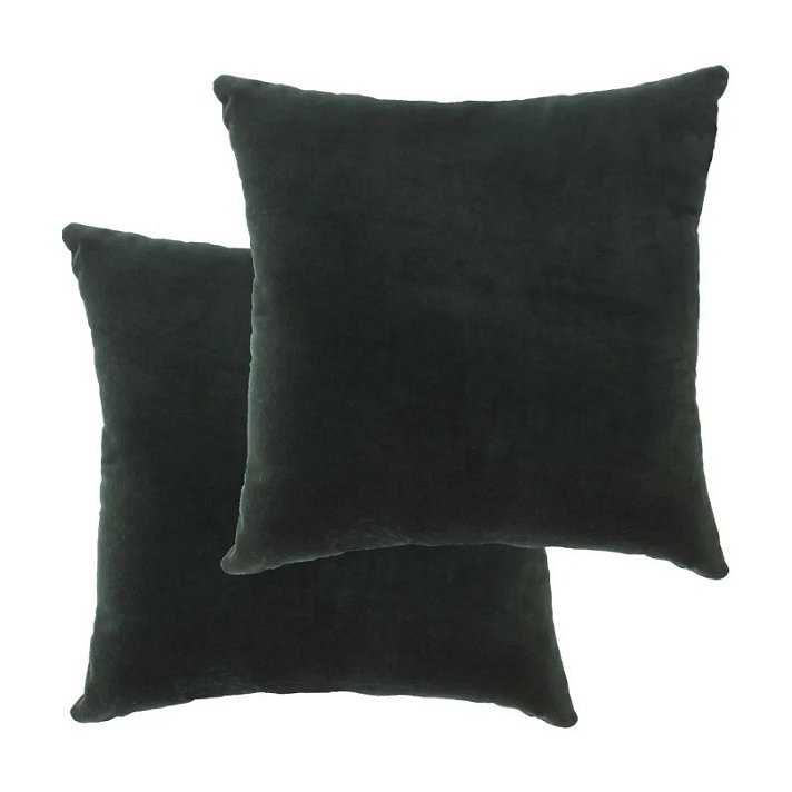 Set di cuscini in velluto di cotone 45x45 cm verde Vida XL