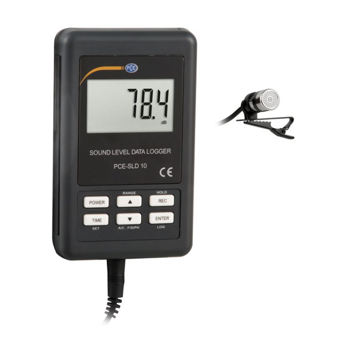 Sonómetro cuenta con pantalla y certificación de calibración opcional SLD 10 PCE Instruments