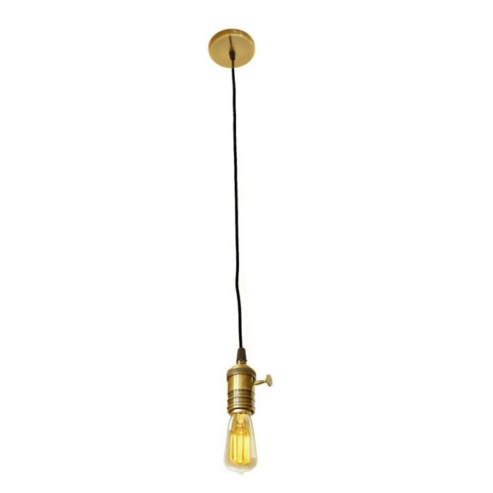 Lámpara colgante vintage bronce E27 Jandei
