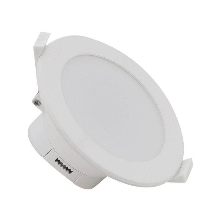 Foco LED Downlight IP44 15W fabricado em PC com design circular cor branca MoonLed