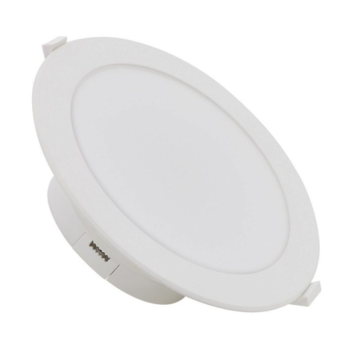 Foco LED IP 44 de 20 W de diseño circular con acabado en color blanco Downlight Moonled