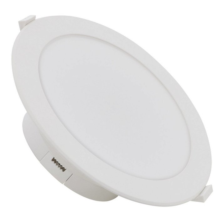 Foco LED IP 44 de 25 W de diseño circular con acabado en color blanco Downlight Moonled