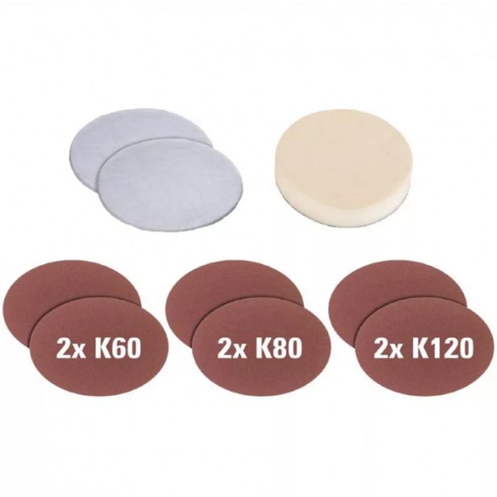 Einhell BT-PO 1100 polishing pads and sanding paper set
