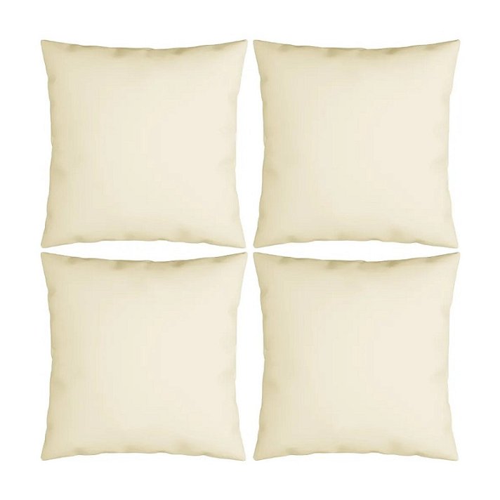 Set di cuscini da esterno crema Vida XL