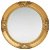 Espejo de pared circular con marco de diseño barroco de 50 cm de diámetro en color dorado Vida XL