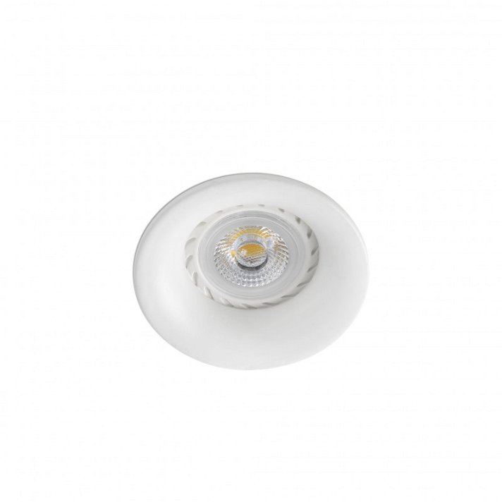 Lámpara de techo empotrable blanca fabricada en aluminio de 7,8 cm diámetro NEÓN-R Faro
