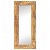 Specchio rettangolare con cornice intagliato in legno 50x110 cm marrone chiaro Vida XL