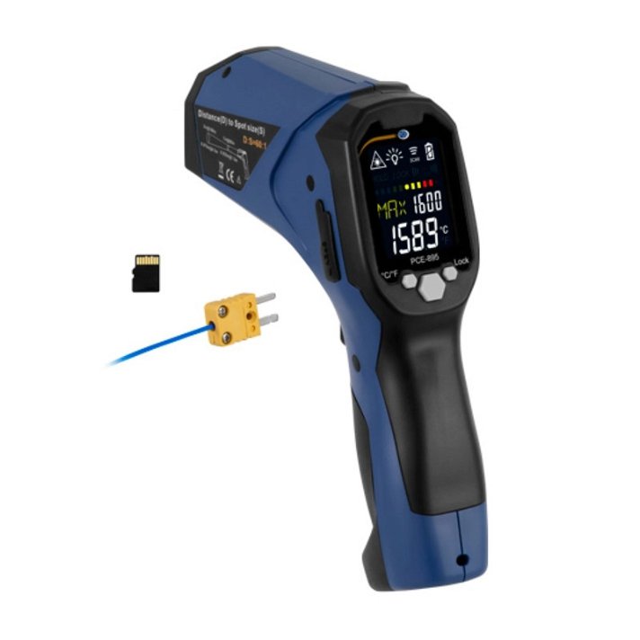 Termómetro infrarrojo con certificación de calibración opcional 895 PCE Instruments