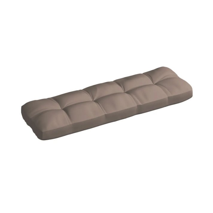 Cuscino per divano da giardino in tessuto grigio talpa 120x40 Vida XL