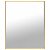 Espejo de diseño minimalista rectangular hecho con PVC en color oro de 50x70 cm Vida XL