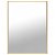 Espejo de diseño minimalista rectangular hecho con PVC en color oro de 60x80 cm Vida XL