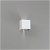 Applique con alette direzionali e luce LED in alluminio pressofuso con finitura bianca Olan Faro