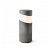 Lámpara baliza con difusor de cristal fabricada en cemento con acabado gris Block 14,7 Faro
