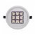 Foco LED fabricado en aluminio de diseño circular con antideslumbramiento blanco UGR17 Moonled