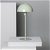 Lámpara verde de mesa aluminio Madow MoonLed