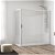 Mampara de ducha angular con corredera fabricada en vidrio templado y los perfiles en aluminio Esla Ecryla