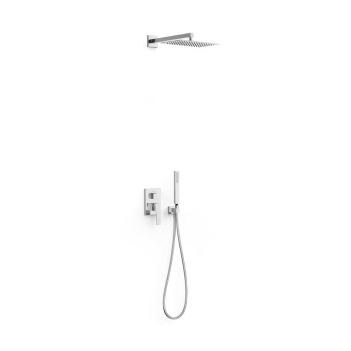 Kit de douche avec robinet mitigeur à encastrer avec finition chromée Slim Exclusive TRES