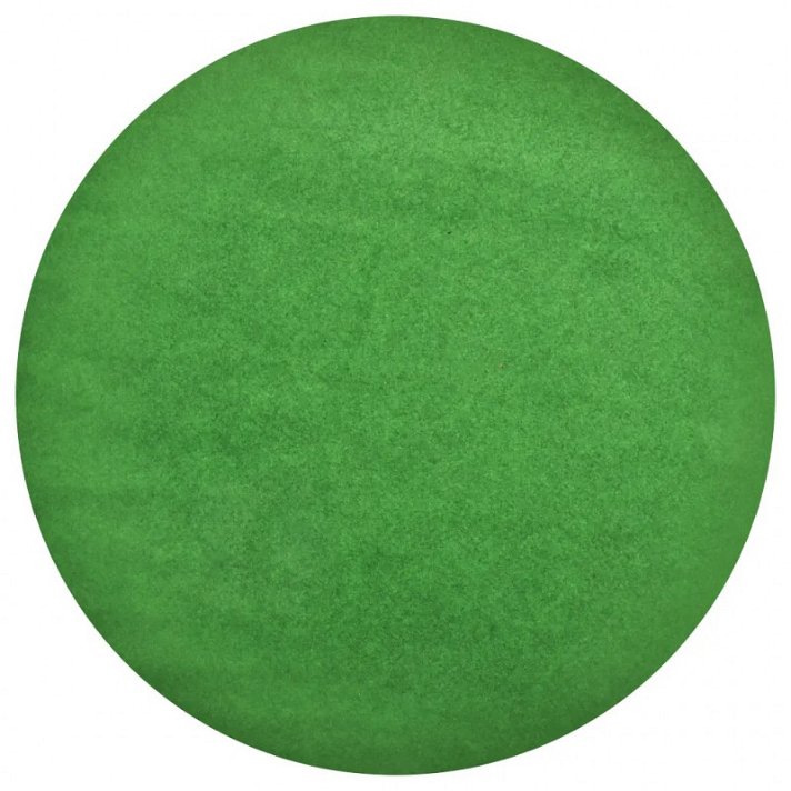 Gazon artificiel en forme de tapis rond d'une épaisseur de 4 mm de couleur verte VidaXL