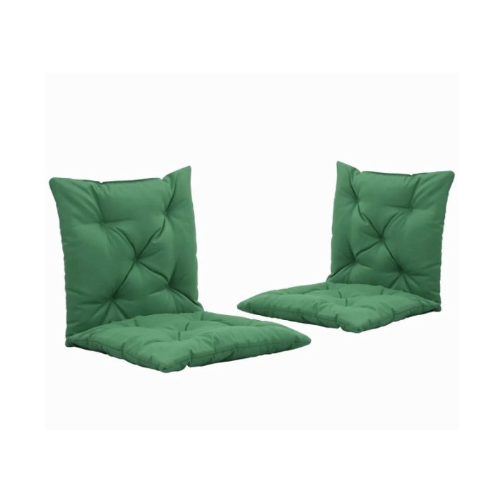 Conjunto de almofadas para cadeira de baloiço cor Verde Vida XL