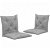 Set di cuscini per sedia a dondolo colore grigio Vida XL