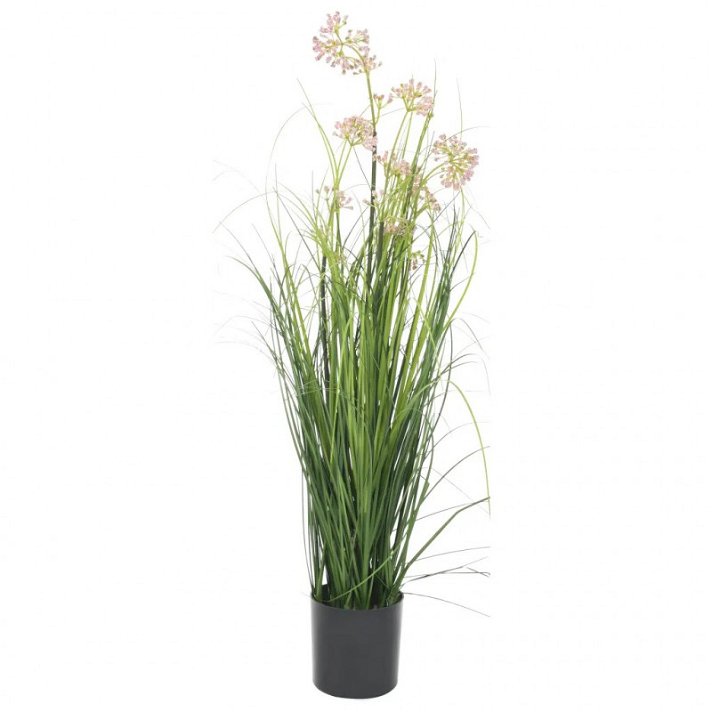 Planta de hierba artificial con flor VidaXL