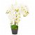 Planta artificial de orquídea con macetero color blanco 60 cm VidaXL