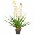 Planta artificial de orquídea con macetero color blanco 90 cm VidaXL
