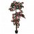 Planta artificial de rododendro con macetero multicolor 165 cm VidaXL