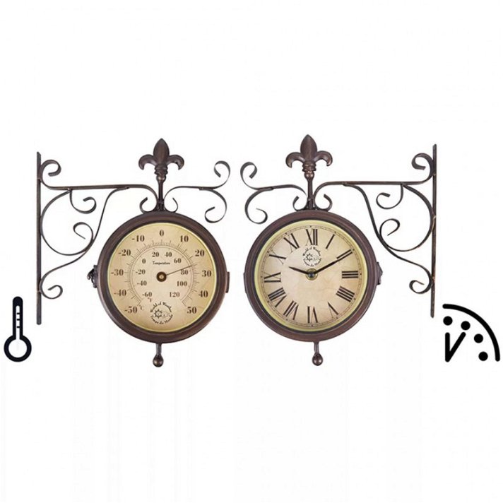 Reloj con termómetro Esschert Design