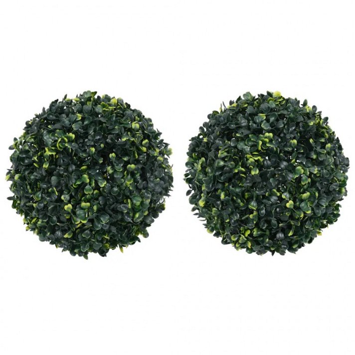 Pack de bolas de boj artificial 45 cm verde VidaXL