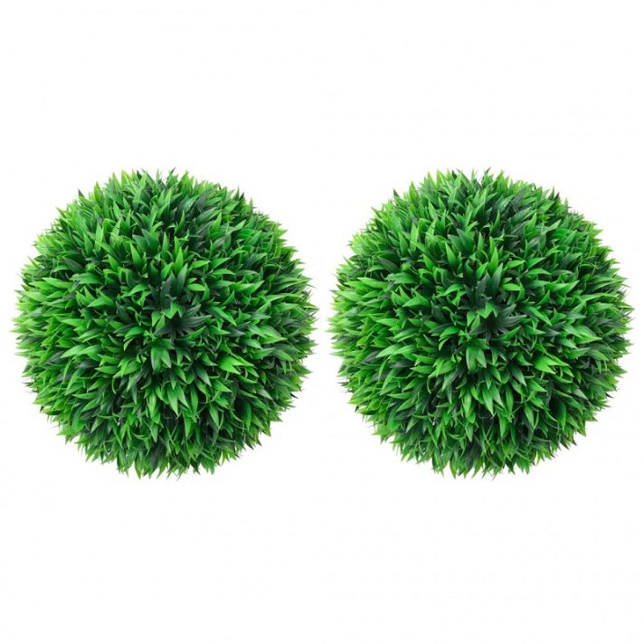 Pack de bolas de boj sintéticas verde VidaXL
