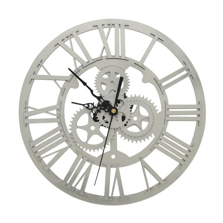 Reloj de pared Plateado 30cm VidaXL
