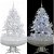 Árvore-de-natal branca com neve e luzes Vida XL