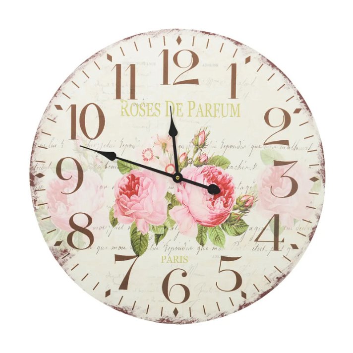 Reloj de pared Flores 60 Vida XL