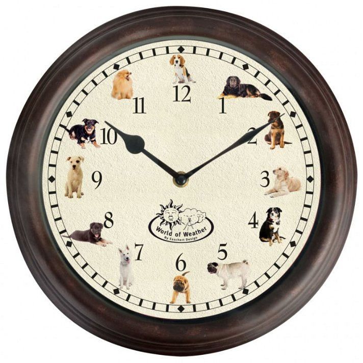 Reloj de pared Perros Esschert Design