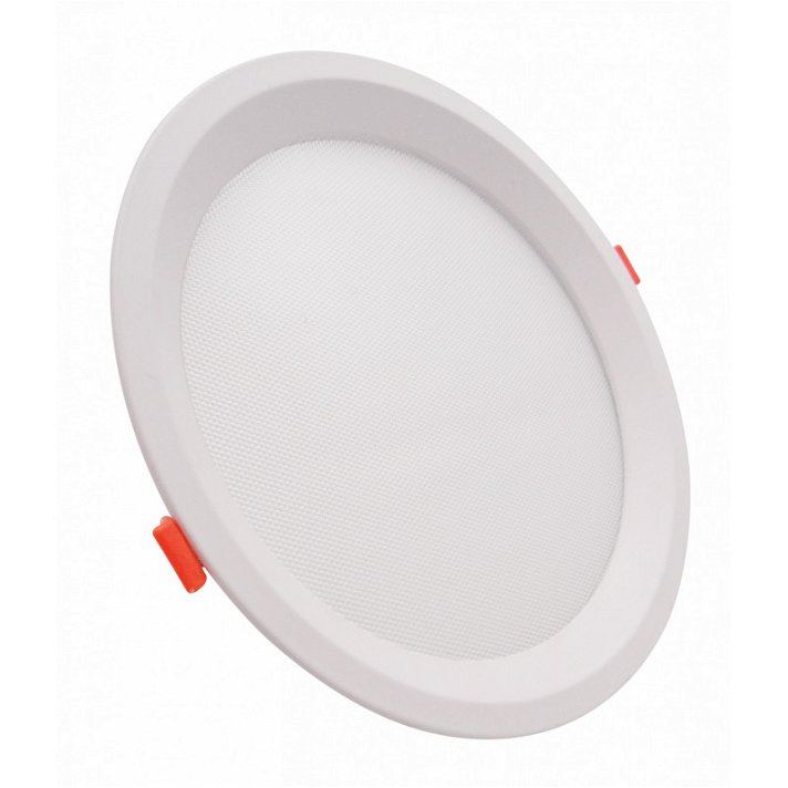 Placa LED con diseño circular y marco de aluminio UGR17 20W color blanco Moonled