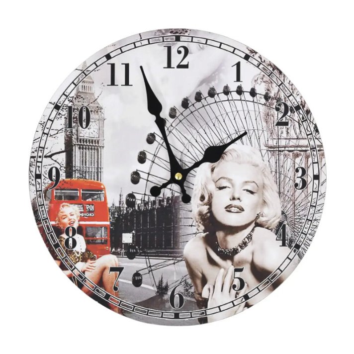 Reloj de pared Marilyn Monroe 30cm Vida XL