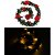 Grinalda natalícia com enfeites vermelhos e luzes LED Vida XL