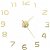 Reloj moderno dorado de pared VidaXL