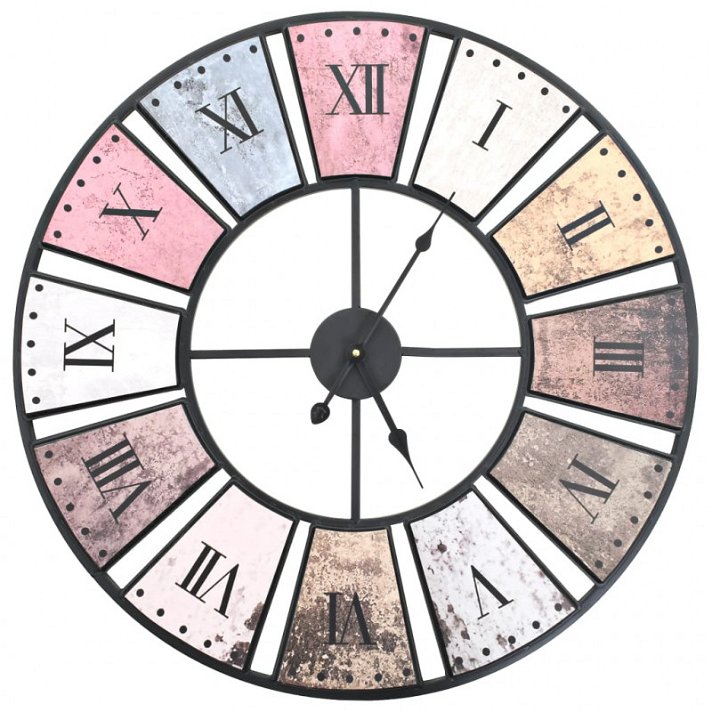 Reloj de pared vintage Multicolor 60cm Vida XL