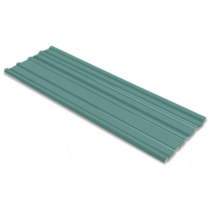 Pack paneles de tejado 129x45cm verde de acero galvanizado VidaXL
