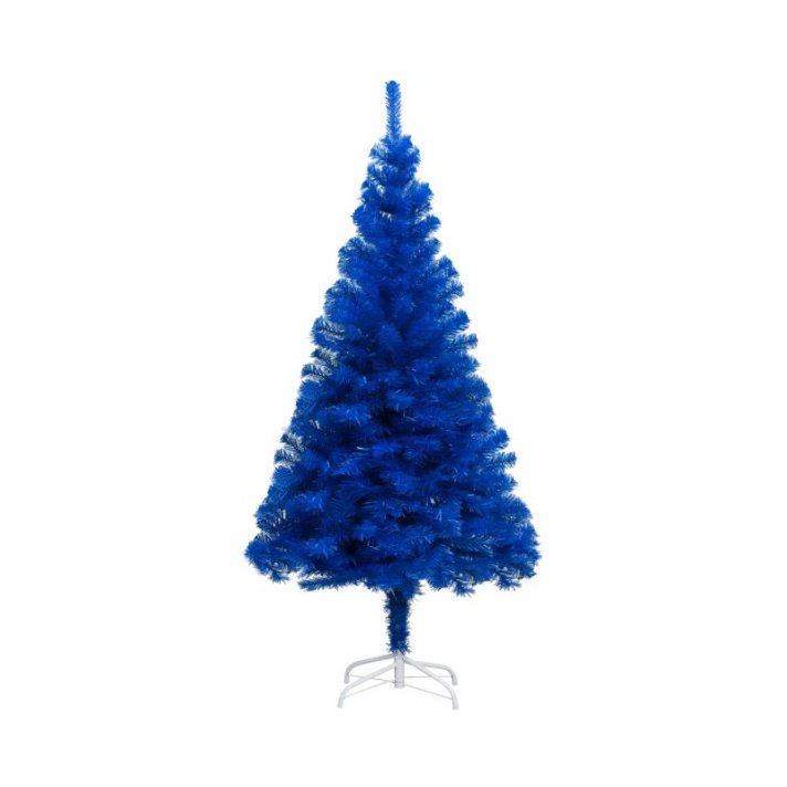 Árvore-de-natal artificial de PVC azul Vida XL