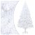 Árbol de navidad artificial realistas Blanco Vida XL