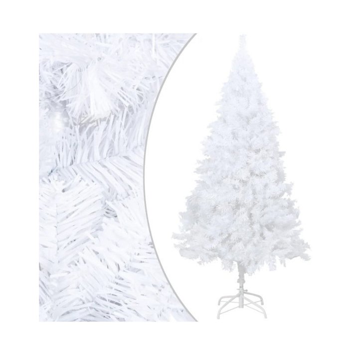 Árbol de navidad artificial realistas Blanco Vida XL