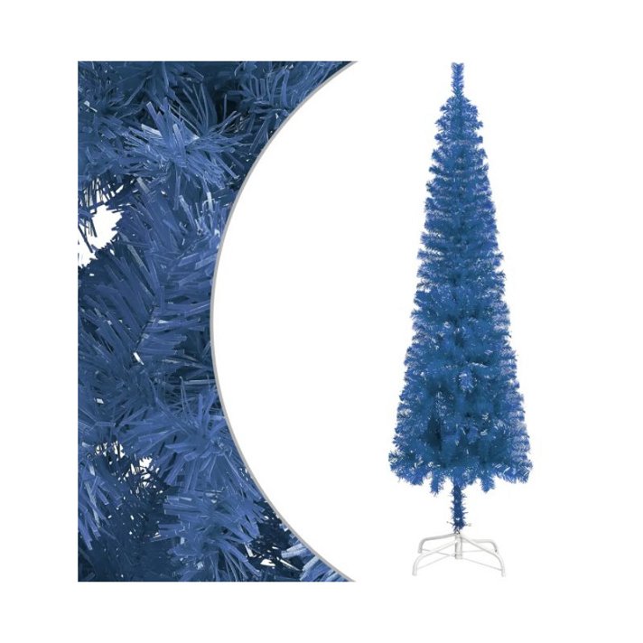 Árbol de navidad estrecho Azul varias medidas Vida XL