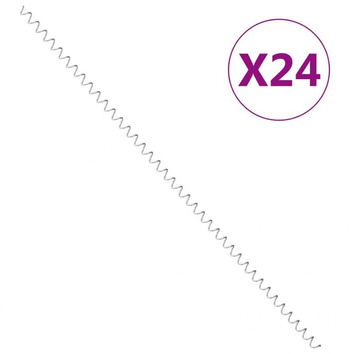 Conjunto x24 espirais de gabião 100 cm Vida XL